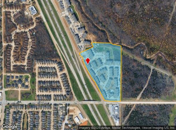 101 W Glade Rd, Euless, TX Parcel Map
