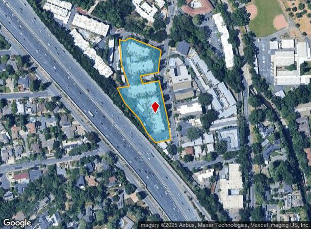 1355 Creekside Dr, Walnut Creek, CA Parcel Map
