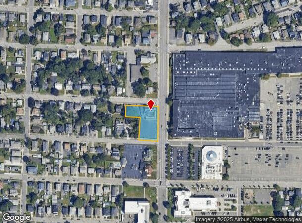 1042 Newport Ave, Pawtucket, RI Parcel Map