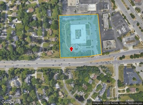  100 W Square Lake Rd, Bloomfield Hills, MI Parcel Map