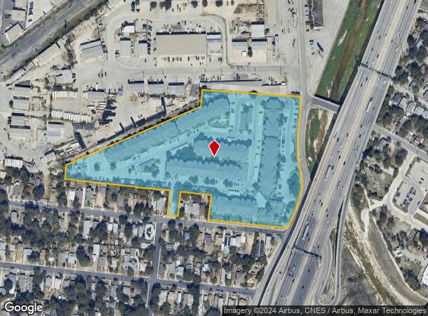  1901 S San Marcos, San Antonio, TX Parcel Map