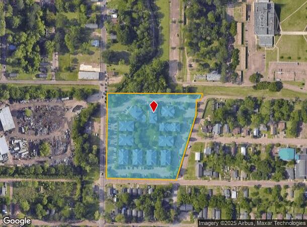  1400 Valley St, Jackson, MS Parcel Map