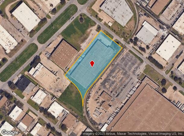  9207 Ambassador Row, Dallas, TX Parcel Map