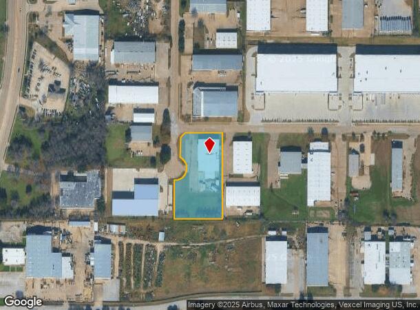 1120 Enterprise Pl, Arlington, TX Parcel Map