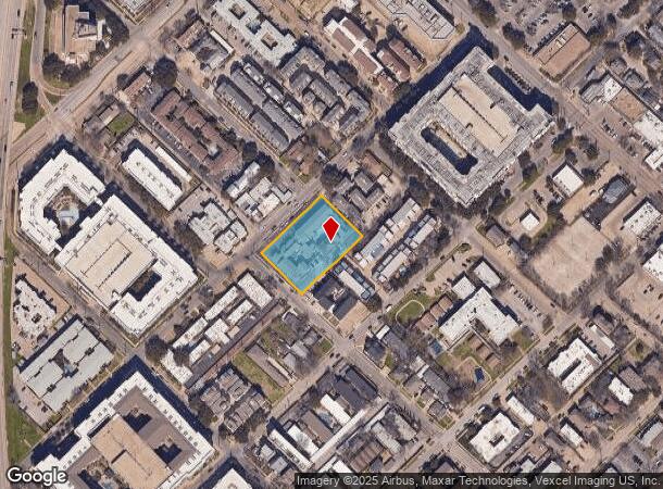  2800 Douglas Ave, Dallas, TX Parcel Map