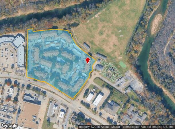 1101 Ne Green Oaks Blvd, Arlington, TX Parcel Map