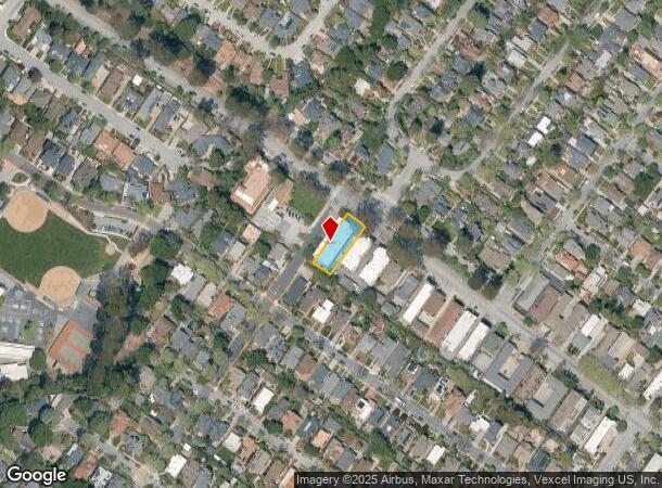  1479 El Camino Real, Burlingame, CA Parcel Map