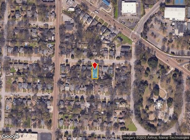  1261 Central Ave, Memphis, TN Parcel Map