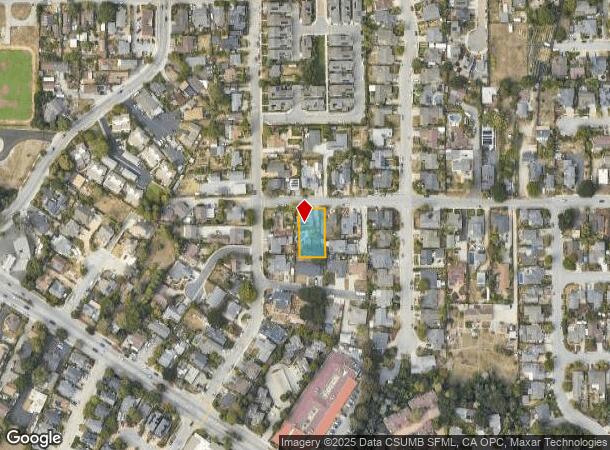  1024 Webster St, Santa Cruz, CA Parcel Map