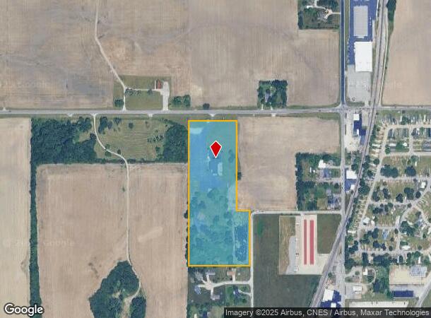 1301 E Riggin Rd, Muncie, IN Parcel Map