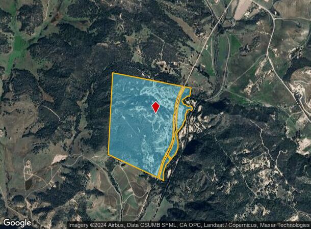  1821 Price Canyon Rd, San Luis Obispo, CA Parcel Map