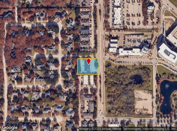  550 N Carroll Ave, Southlake, TX Parcel Map