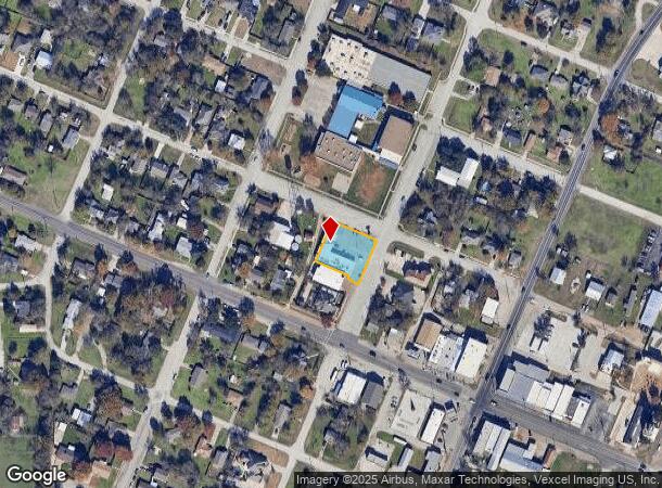  129 N 2Nd St, Krum, TX Parcel Map