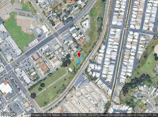  1232 S Ditmar St, Oceanside, CA Parcel Map
