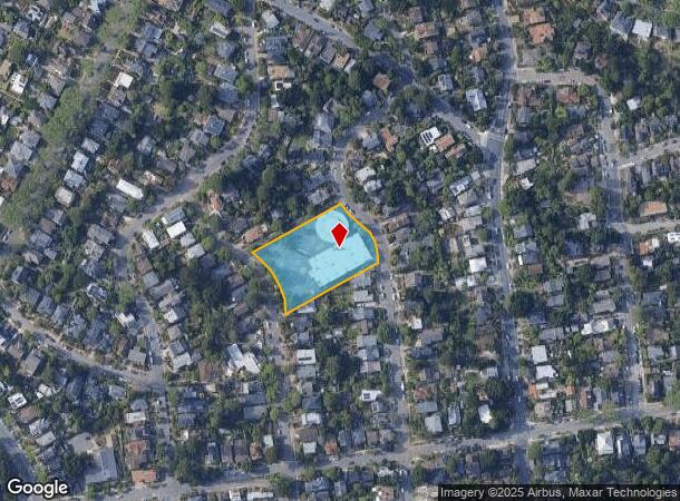 Oxford St, Berkeley, CA Parcel Map