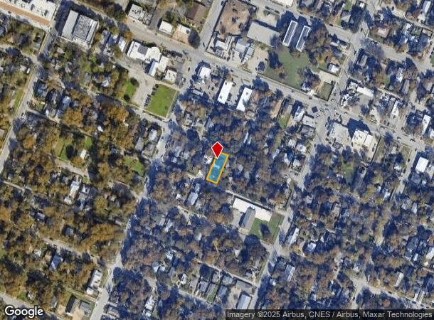  1709 Willow St, Austin, TX Parcel Map