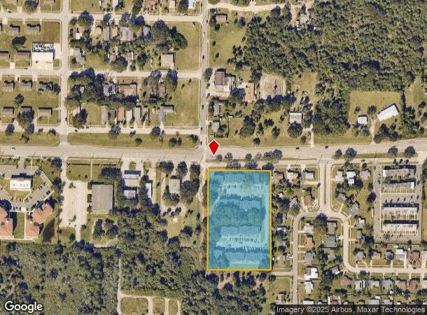  707 E University Blvd, Melbourne, FL Parcel Map