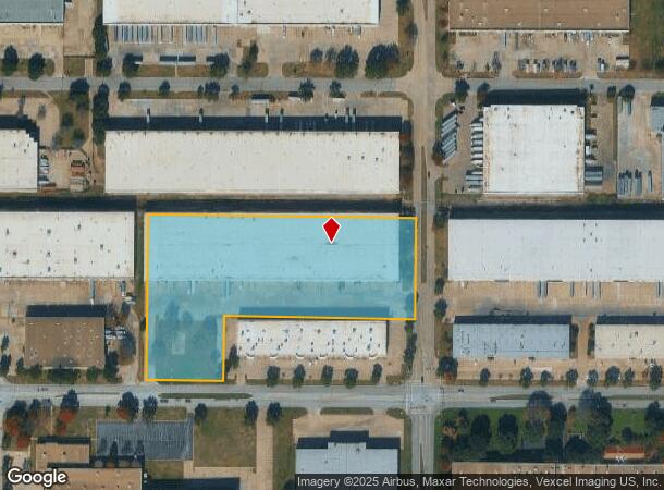  1133 W Carrier Pkwy, Grand Prairie, TX Parcel Map
