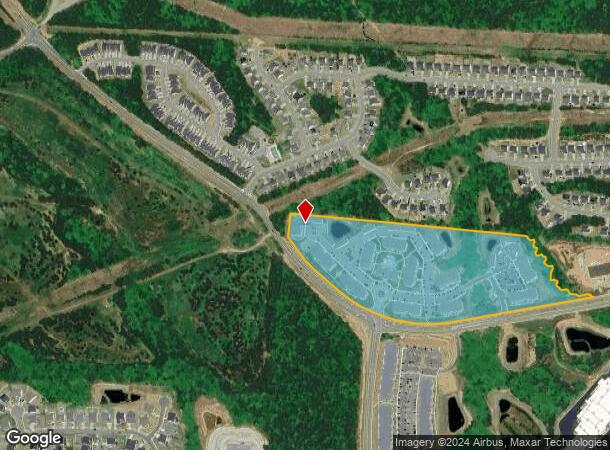  9000 Coleway Dr, Holly Springs, NC Parcel Map