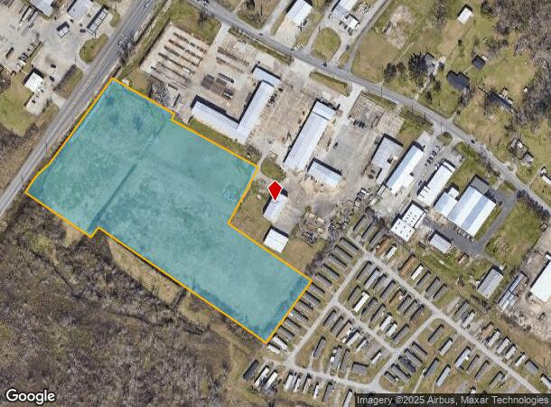  1913 Coteau Rd, Houma, LA Parcel Map