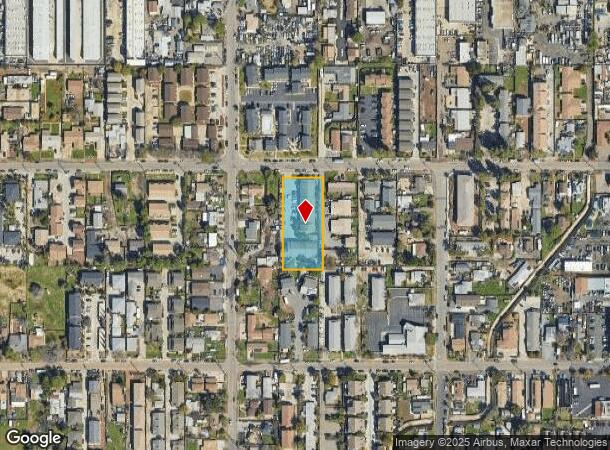  1219 Persimmon Ave, El Cajon, CA Parcel Map