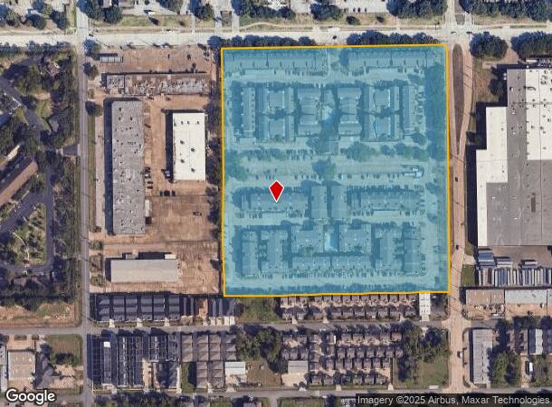 2250 Holly Hall St, Houston, TX Parcel Map
