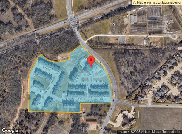  1555 Nottingham Dr, Denton, TX Parcel Map