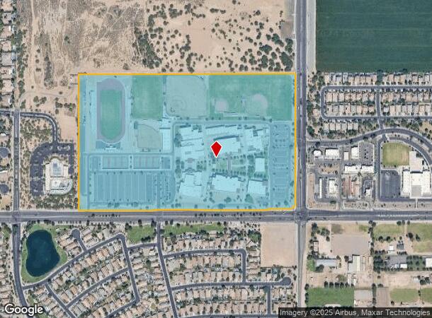  5990 S Val Vista Dr, Chandler, AZ Parcel Map