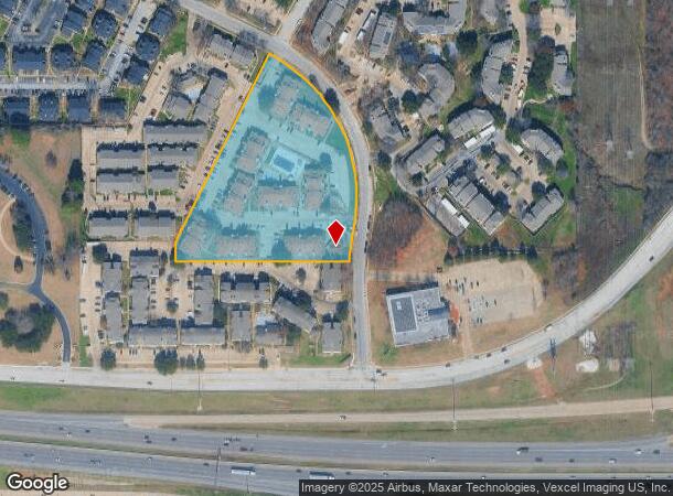 6130 Oakland Hills Dr, Fort Worth, TX Parcel Map