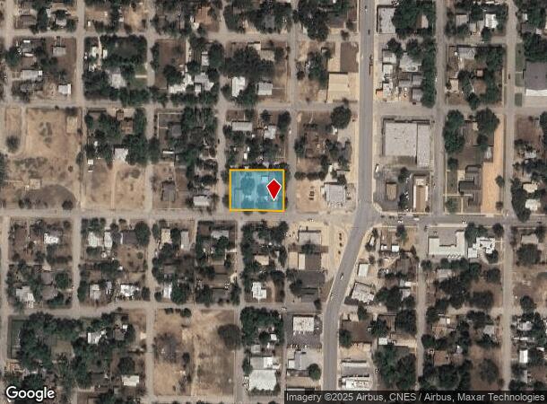  1112 S Church St, Brady, TX Parcel Map