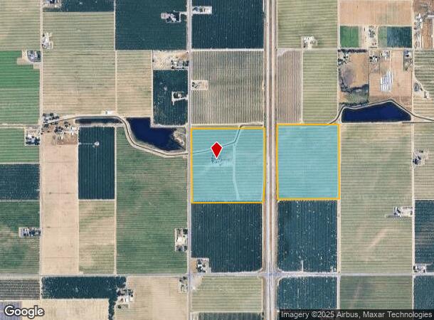 14594 S Elm Ave, Caruthers, CA Parcel Map
