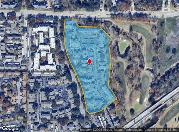  16000 Bent Tree Forest Cir, Dallas, TX Parcel Map