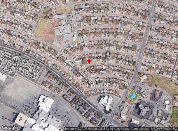  1250 Hawkins Blvd, El Paso, TX Parcel Map