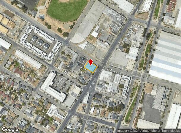  1725-1733 Peralta St, Oakland, CA Parcel Map