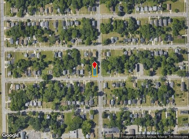248 Hughes Ave, Pontiac, MI Parcel Map