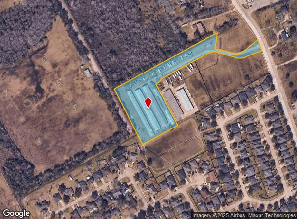  4500 Mustang Rd, Alvin, TX Parcel Map