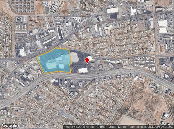  6001 Gateway Blvd W, El Paso, TX Parcel Map