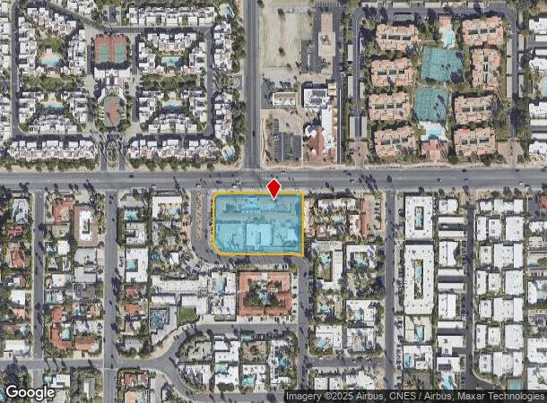526 S Warm Sands Dr, Palm Springs, CA Parcel Map