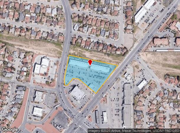  1613 N Zaragoza Rd, El Paso, TX Parcel Map