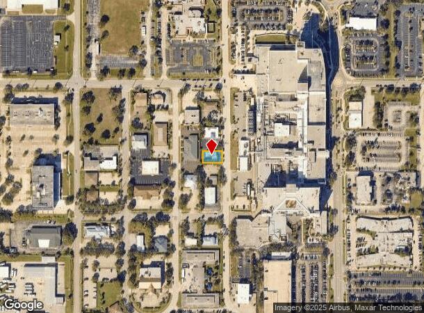  1318 Oak St, Melbourne, FL Parcel Map