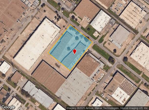  8607 Ambassador Row, Dallas, TX Parcel Map