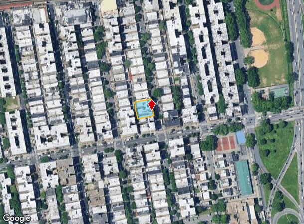  1117 Manor Ave, Bronx, NY Parcel Map