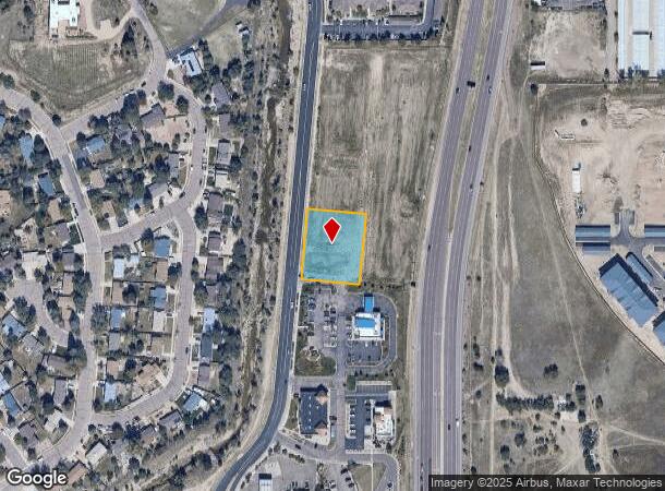  1181 Space Center Dr, Colorado Springs, CO Parcel Map