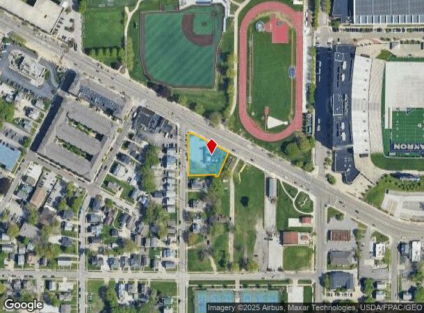  322 E Exchange St, Akron, OH Parcel Map