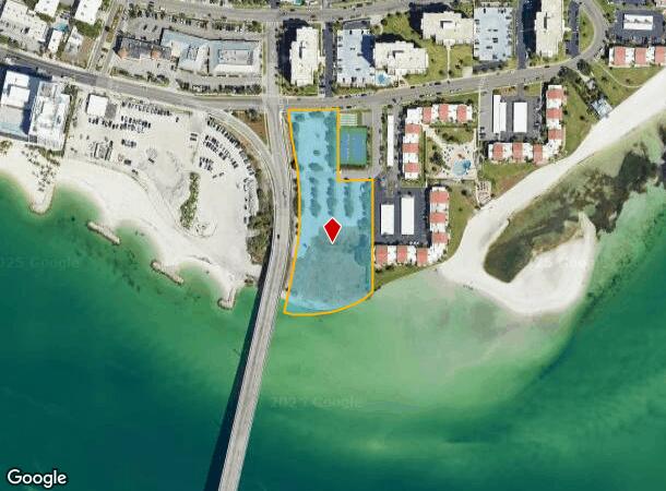 805 S Gulfview Blvd, Clearwater Beach, FL Parcel Map