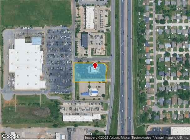  1525 S I 35 Service Rd, Moore, OK Parcel Map