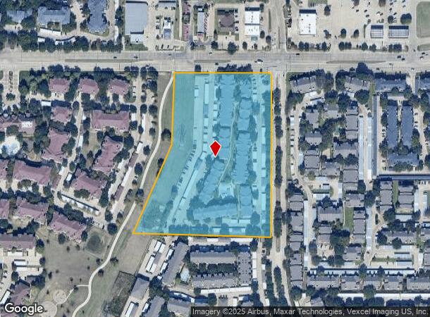  3840 Frankford Rd, Dallas, TX Parcel Map