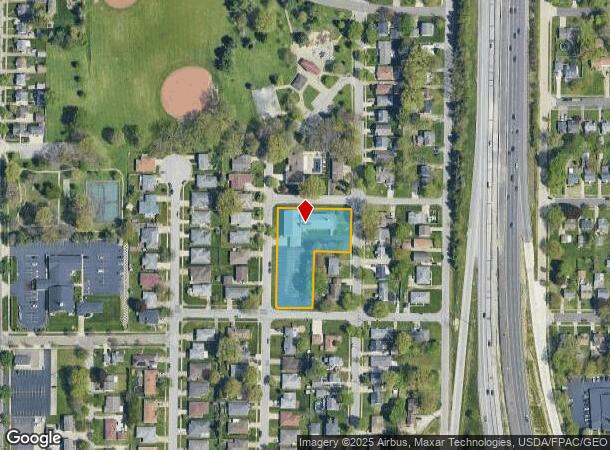  1822 Highview Ave, Akron, OH Parcel Map