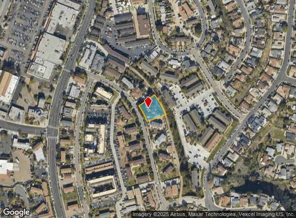  2173 Burroughs St, San Diego, CA Parcel Map