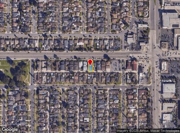  1752 E Carson St, Long Beach, CA Parcel Map